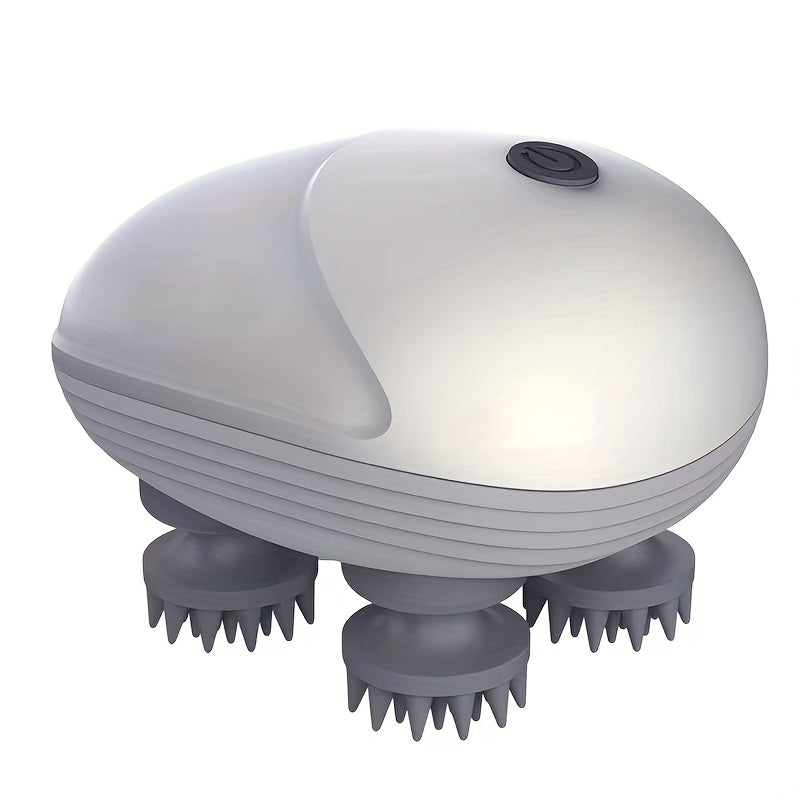 NNETM Octopus Scalp Massager - Electric Head Massager(Silvery White)