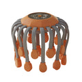 NNEOBA 20-Head Scalp Massager with Red Light Therapy Octopus Scratcher Orange